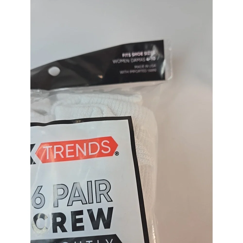 Crew Socks Women (Sz 4-10) 3 Packs of 6 Pair - Picture 3 of 4